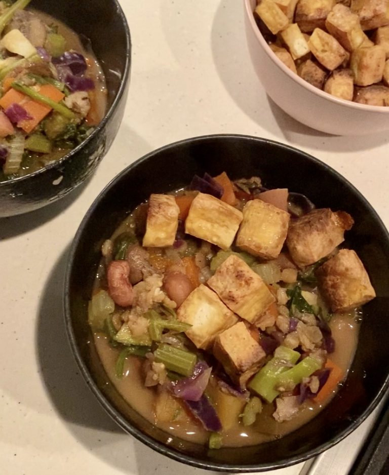 HighProtein Veggie Soup Recipe Drew's Daily Dose